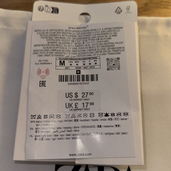 Zara Pink and Orange Geometric Earrings - Picture 4 of 5